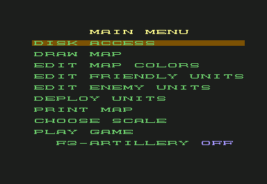 Wargame Construction Set screenshot 4 for Commodore 64